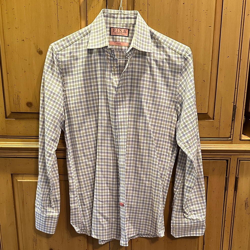 PINK Thomas Pink Men's Checkered Shirt